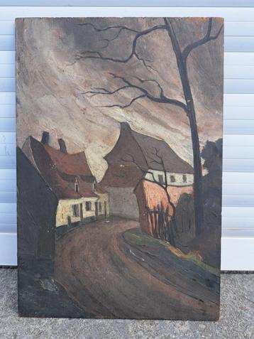 Huile sur panneau par degrove beschikbaar voor biedingen