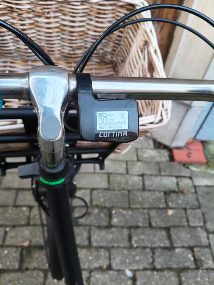 merk cortina, Fietsen en Brommers, Elektrische fietsen, Gebruikt, Cortina, 50 km per accu of meer, Ophalen