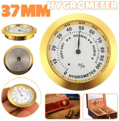 Hygromètre, humidimètre analogique, humidificateur en alumin, Collections, Articles de fumeurs, Briquets & Boîtes d'allumettes