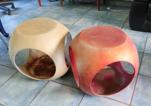 2 Cubes résine plastique épais design Design Luigi Colani, Antiek en Kunst, Curiosa en Brocante, Ophalen