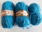 3 bollen wol 95% 100 g blauwe kleur, Ophalen, Nieuw