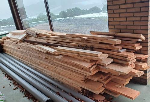 houten balken 5 euro per stuk, Doe-het-zelf en Bouw, Hout en Planken, Gebruikt, Ophalen