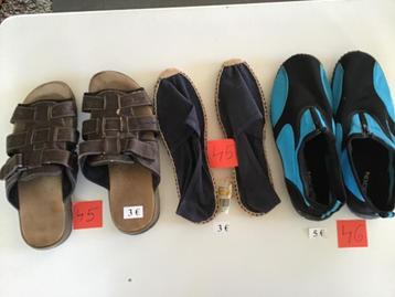 3 paar heren pantoffels maat 45 voor 10 € samen beschikbaar voor biedingen