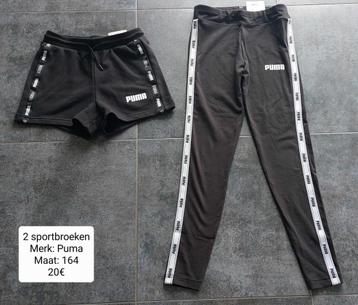 2 sportbroeken meisje: Puma maat 164 (NIEUW + LABEL) beschikbaar voor biedingen