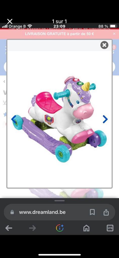 Unicorn 3 in 1 v tech, Kinderen en Baby's, Speelgoed | Vtech, Zo goed als nieuw, Ophalen