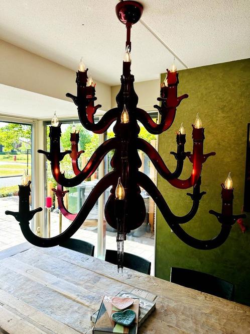Brand van Egmond barok Night Watch kroonluchter special, Huis en Inrichting, Lampen | Kroonluchters, Gebruikt, Glas, Metaal, Ophalen