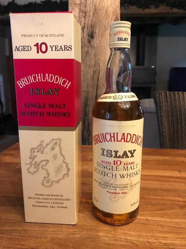 whisky Bruichladdich 10-year-old 1986, Verzamelen, Wijnen, Vol, Ophalen of Verzenden