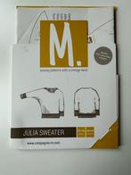 Julia sweater Compagnie M - voor dames, Hobby & Loisirs créatifs, Patrons de vêtements, Comme neuf, Autres marques, Femme, Enlèvement ou Envoi