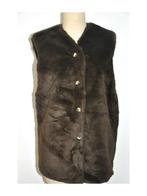 College - hippolyte 63 - Gilet SM fausse fourrure brun T:38, Neuf, Taille 38/40 (M), College, Brun