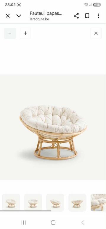 Prachtige PAPASAN rotan fauteuil  beschikbaar voor biedingen