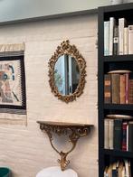 Miroir vintage avec table murale Syroco Inc 1963, Maison & Meubles, Accessoires pour la Maison | Miroirs, Comme neuf, Ovale, Enlèvement ou Envoi