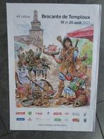 Affiche Brocante Temploux - 2023, Enlèvement ou Envoi, Rectangulaire vertical, A1 jusqu'à A3, Utilisé