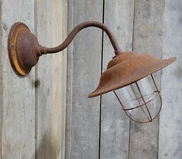 Roestige buitenlamp stallamp van cortenstaal landelijk, Enlèvement ou Envoi, Neuf, Métal