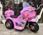 Politiemotor 6v roze Sirene - Verlichting - geluidjes - Lede, Ophalen of Verzenden, Nieuw