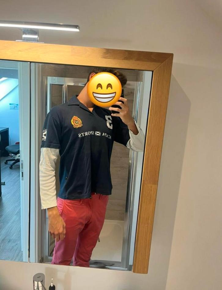 Marineblauw rugbypoloshirt van Scapa Sports - Maat XXL, Kleding | Heren, Polo's, Zo goed als nieuw, Overige maten, Blauw, Ophalen of Verzenden