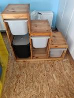 2 IKEA TROFAST Basiselementen, hout en geel, 94x44x91 cm, Huis en Inrichting, Ophalen, Gebruikt, Minder dan 150 cm, Minder dan 100 cm
