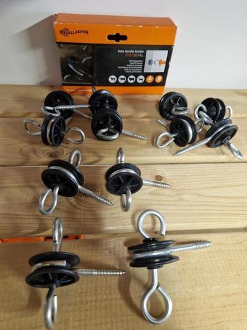 Poortgreepankers voor electrische afrastering  16 stuks  beschikbaar voor biedingen
