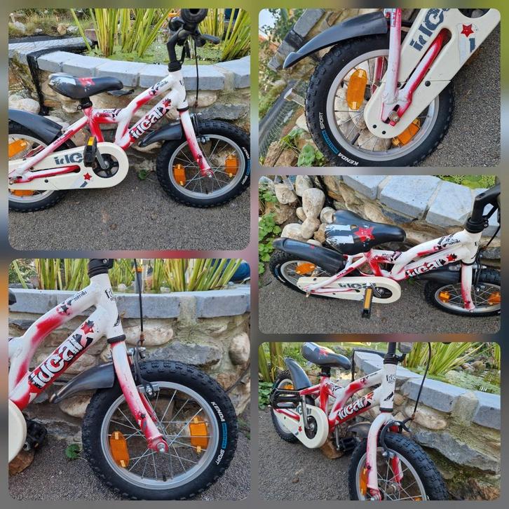 Kinderfiets 14 inch, Fietsen en Brommers, Fietsen | Kinderfietsjes, Gebruikt, Minder dan 16 inch, Zijwieltjes, Ophalen