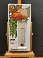 Emaille thermometer BAYER jaren 40, Verzamelen, Merken en Reclamevoorwerpen, Ophalen, Gebruikt, Reclamebord