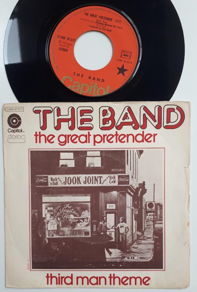 45T THE BAND The Great Pretender/Third Man Theme FRANCE 1973, CD & DVD, Vinyles Singles, Comme neuf, Single, Rock et Metal, 7 pouces