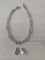 Ketting met bedeltjes Fossil, Neuf, Enlèvement ou Envoi, Avec strass, Argent