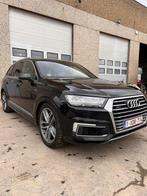 Audi Q7 e-tron EURO6W S-Line, Autos, Audi, SUV ou Tout-terrain, Barres de toit, Cuir, Noir