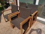 Chaises en teck et résine, Maison & Meubles, Enlèvement, Comme neuf