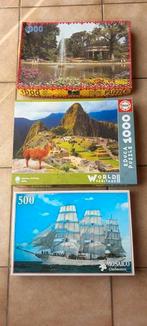 Puzzels zeilboot, Machu Picchu Peru en park, Ophalen of Verzenden, Zo goed als nieuw