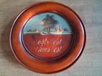 Vintage wandbord met spreuk, Antiek en Kunst, Ophalen