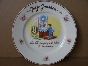 Plaque de communion antique Société Céramique Maestricht
