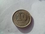 zilveren muntstuk 10 cents Brits Malaya, Postzegels en Munten, Munten | Azië, Zilver, Ophalen of Verzenden, Losse munt