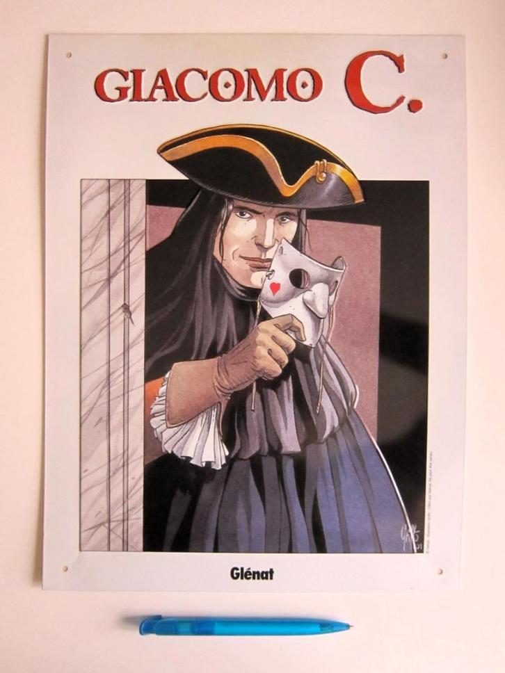 Plaque métal Giacomo C. (Griffo 2001) Glénat, Boeken, Stripverhalen, Gelezen, Eén stripboek, Ophalen of Verzenden