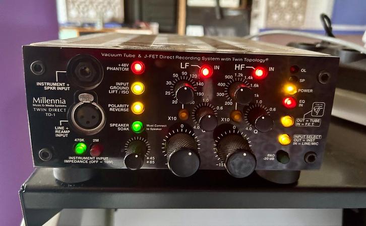 MILLENNIA TD-1 channel strip pre amp IMPECCABLE, Musique & Instruments, Microphones, Comme neuf, Autres types, Enlèvement