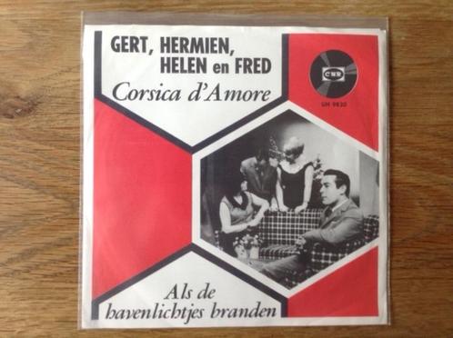 single gert, hermien, helen en fred, Cd's en Dvd's, Vinyl Singles, Single, Nederlandstalig, 7 inch, Ophalen of Verzenden