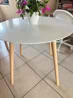 Ronde witte eettafel voor 4 personen ‼️, Huis en Inrichting, Tafels | Eettafels, 50 tot 100 cm, Rond, Modern, Vier personen