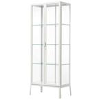 Ikea Milsbo vitrinekast met verlichting, wit, Huis en Inrichting, Kasten | Vitrinekasten, Ophalen, 50 tot 100 cm, Glas, 150 tot 200 cm