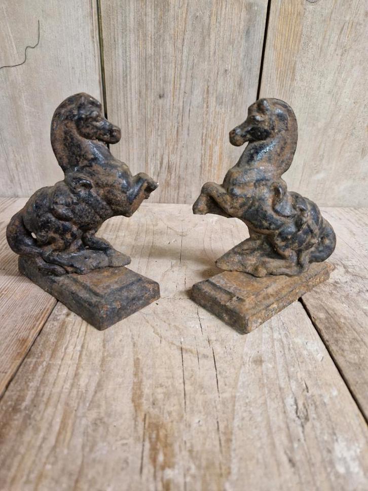 Paardenset. Gietijzer Frans., Antiek en Kunst, Antiek | Brons en Koper, Ophalen of Verzenden