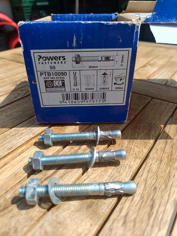 50 PowerFasteners ankers beschikbaar voor biedingen
