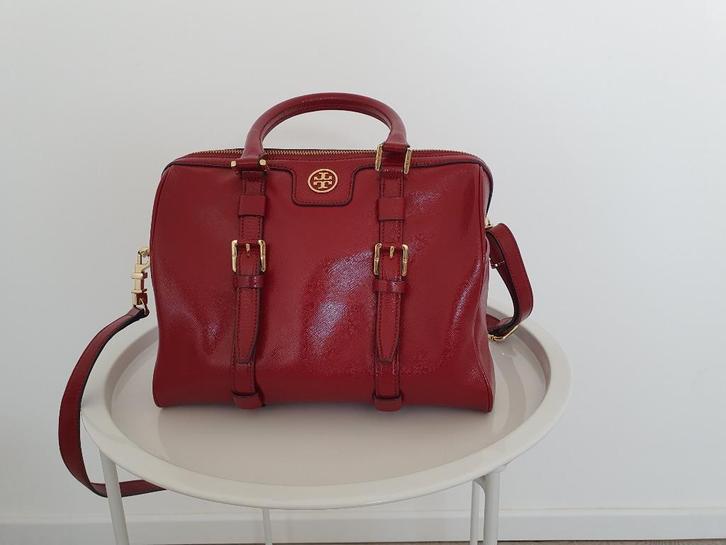 handtas Tory Bursh met opbergzak, Handtassen en Accessoires, Tassen | Damestassen, Zo goed als nieuw, Handtas, Rood, Ophalen of Verzenden