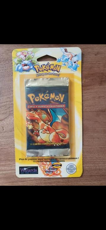 Pokemon base set 1th edition sealed blister Charizard, Enlèvement, Comme neuf, Booster