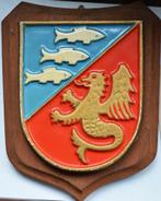 EMBLÈME SUR BOUCLIER EN BOIS, Emblème ou Badge, Marine, Enlèvement ou Envoi