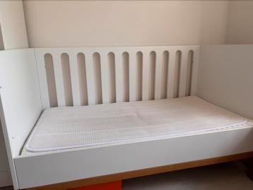 Meegroeibed Quax - Indigo, Kinderen en Baby's, Kinderkamer | Bedden, Ophalen, Gebruikt, 70 tot 85 cm, 140 tot 160 cm