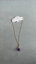 Ketting met paarse bal, Handtassen en Accessoires, Kettingen, Ophalen of Verzenden, Zo goed als nieuw