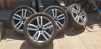 Velgen met bandenVelgen Audi Q7 tot 2015 steek maat 130 ET 6, Auto-onderdelen, Ophalen, Gebruikt, Velg(en), 275 mm
