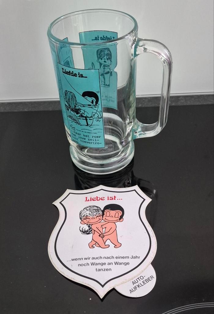 L'amour est... un sticker Kim Casali des années 70, Collections, Rétro, Enlèvement