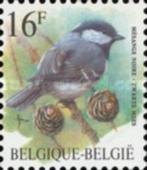 Postzegel Belgie  Vogels Zwarte mees Jaar 1999 postfris, Overig, Ophalen of Verzenden, Orginele gom, Postfris