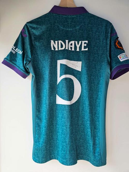 Match worn shirt Moussa N'Diaye (RSC Anderlecht - Fenerbahçe, Verzamelen, Sportartikelen en Voetbal, Zo goed als nieuw, Shirt