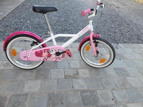 meisjesfiets 16 inch, Fietsen en Brommers, Fietsen | Meisjes, Gebruikt, 16 inch, Handrem, Ophalen