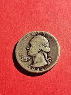 1/4 dollar américain en argent Washington 1944, Envoi, Amérique du Nord, Monnaie en vrac, Argent