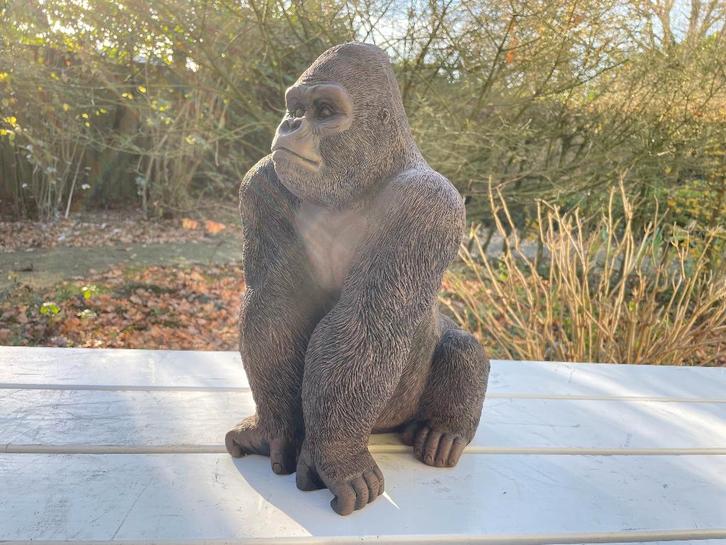 (Jardin) Statue de gorille, jardin, piscine, étang 40cm, Jardin & Terrasse, Statues de jardin, Neuf, Animal, Synthétique, Enlèvement